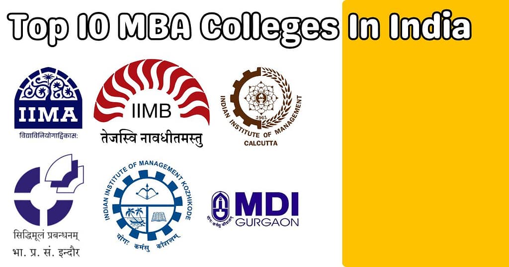 Top 10 Mba Colleges In India